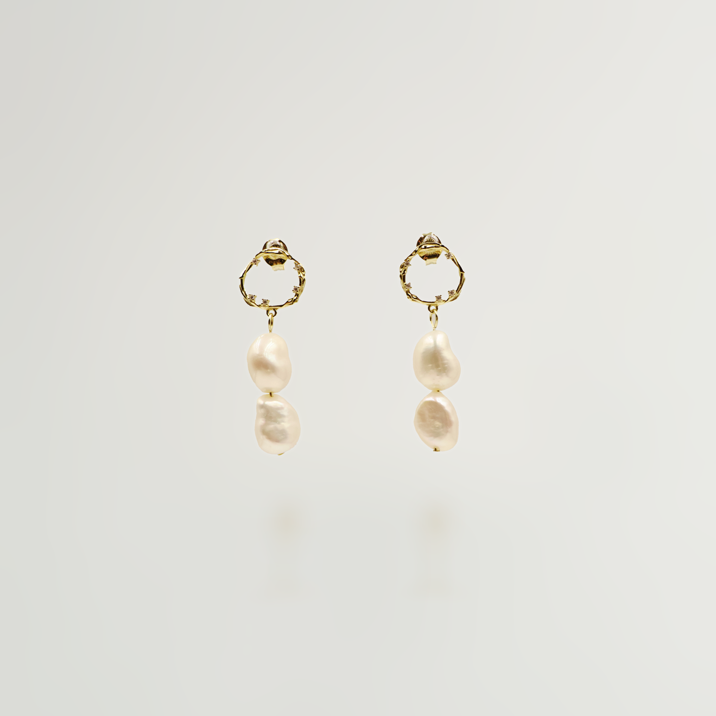 Anaïs Freshwater Pearl Hoop Earrings