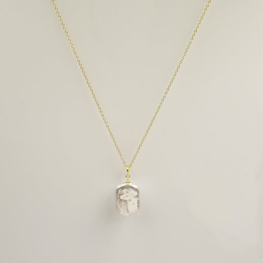 Camille Freshwater Pearl Necklace in Gold