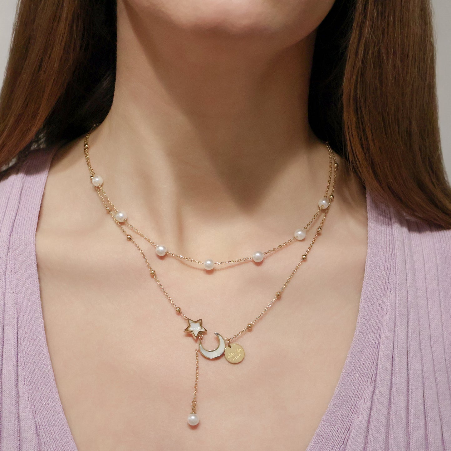 Starry Night Necklace in Gold