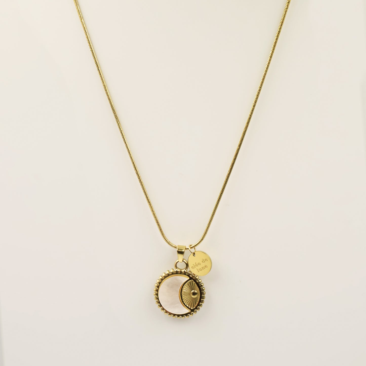 Moonlight Eclipse Necklace in Gold