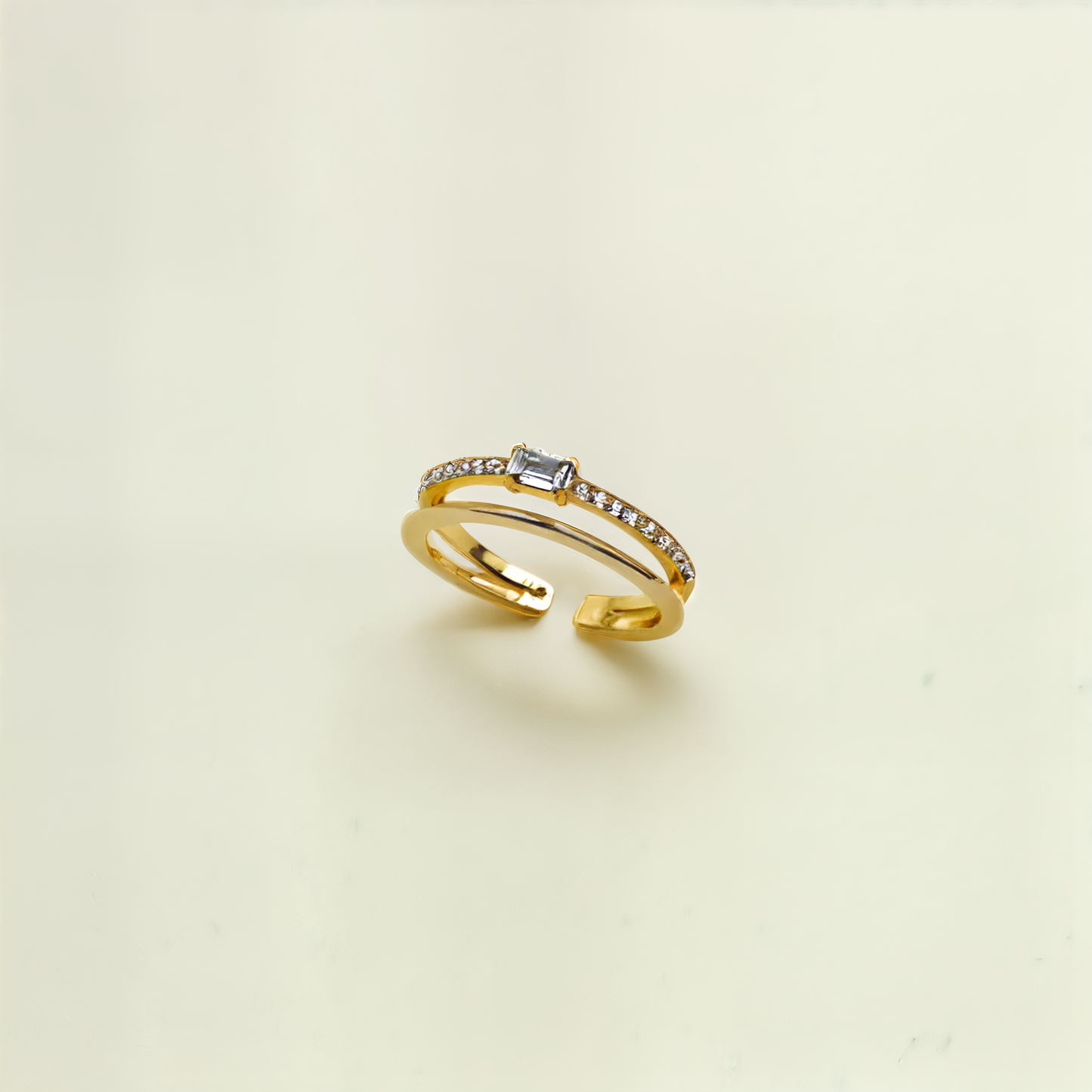 Tiffany Double Band Ring in Gold