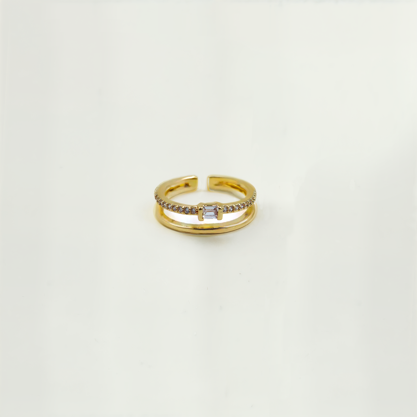 Tiffany Double Band Ring in Gold